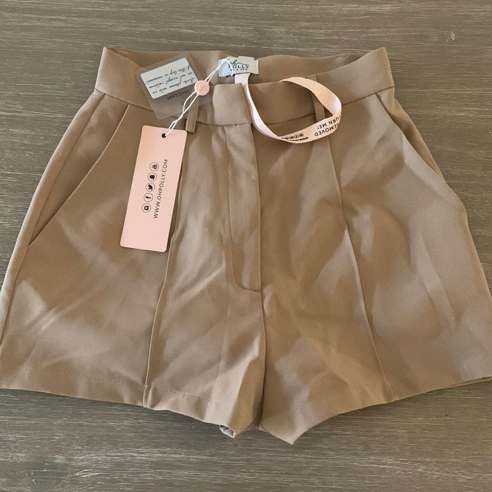 Oh Polly tan summer shorts